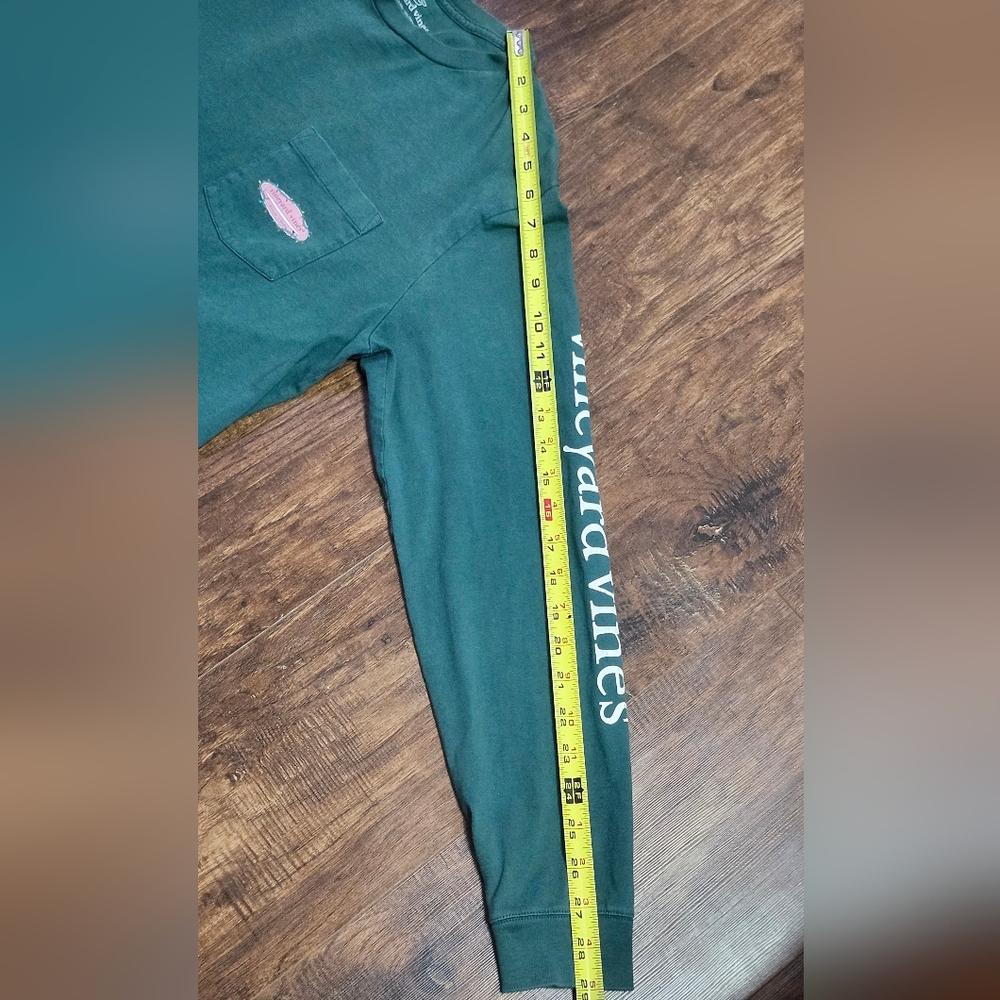 Vineyard Vines Dark Green Long Sleeve Tee. Size Medium. - Picture 7 of 7